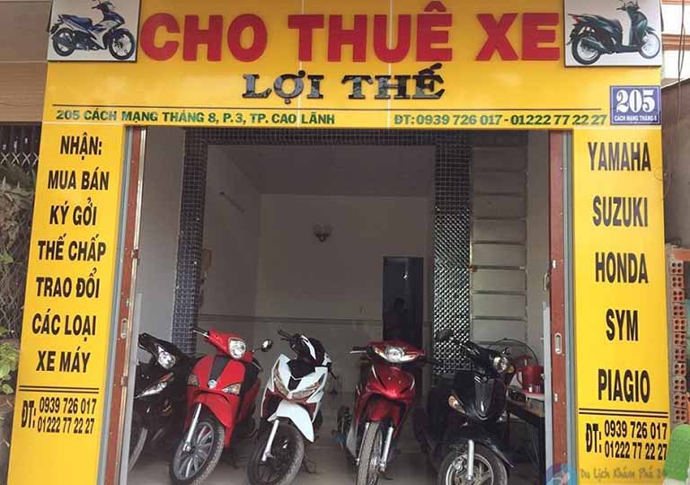 thuê xe máy Cao Lãnh – Sa Đéc Đồng Tháp