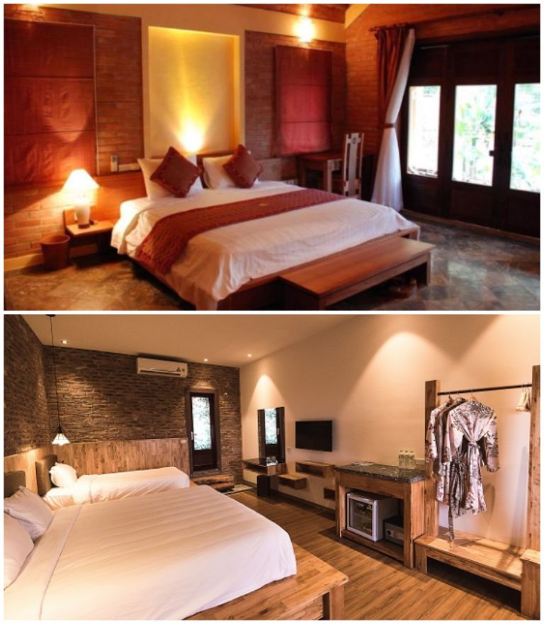 Không gian phòng ngủ tại resort 5 sao gần Hà Nội