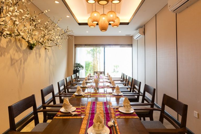 Phòng ăn VIP tại Resort Serena Hòa Bình