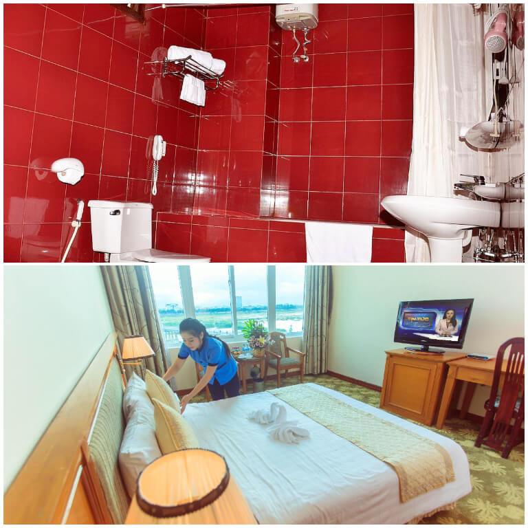 Phòng Deluxe khách sạn Mỹ Trà Quảng Bình