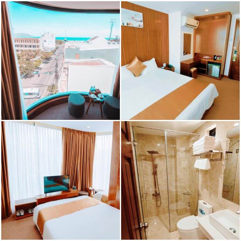 Spacious room, sea view and city view