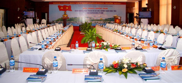 Khu vực tổ chức hội nghị khách sạn Thiên Ấn Quảng Ngãi