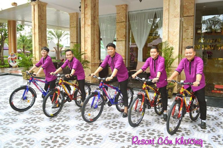Dịch vụ cho thuê xe đạp dạo phố có một không hai tại Cồn Khương Resort. (nguồn: Booking.com)