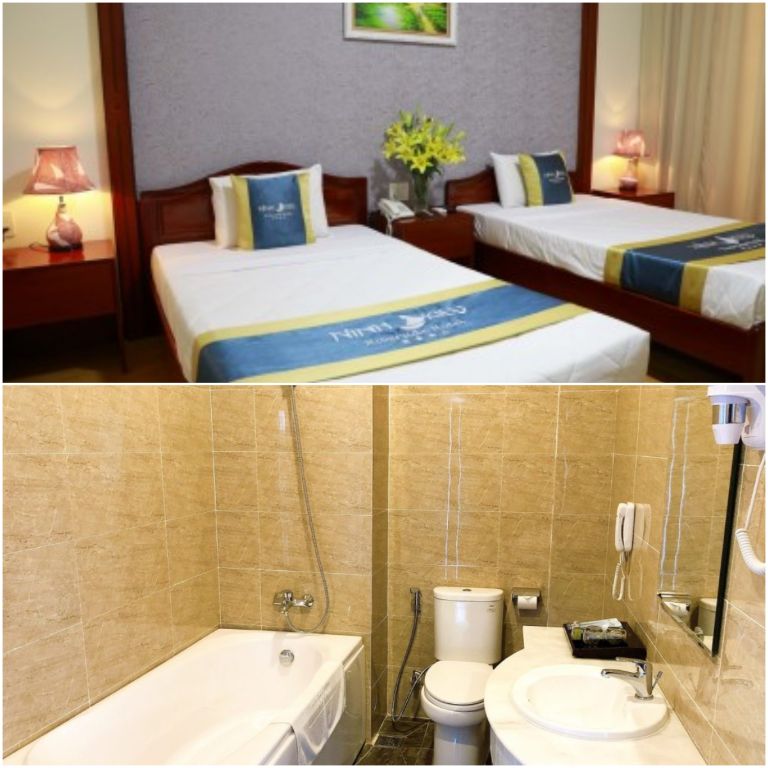 Phòng còn được trang bị bồn tắm nằm để bạn ngâm mình thư giãn, loại bỏ hết những lo toan và bộn bề cuộc sống. (Nguồn: Booking.com)