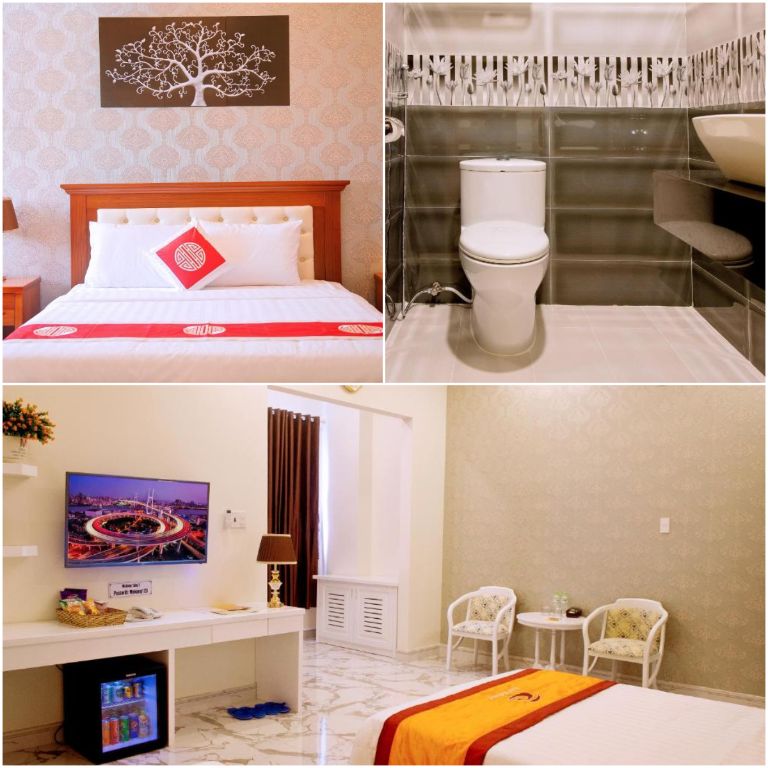 Phòng nghỉ tại khách sạn MeKong được thiết kế rất đơn giản nhưng vẫn giữ được nét sang trọng, quý phái. (Nguồn: Booking.com)