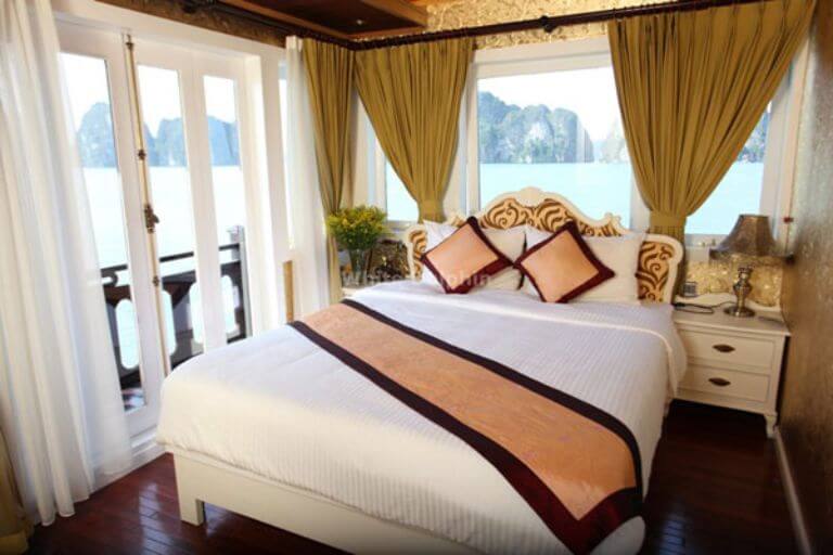 Phòng nghỉ cao cấp, snag trọng và có cửa sổ sẽ giúp du khách có giấc ngủ ngon, thoải mái