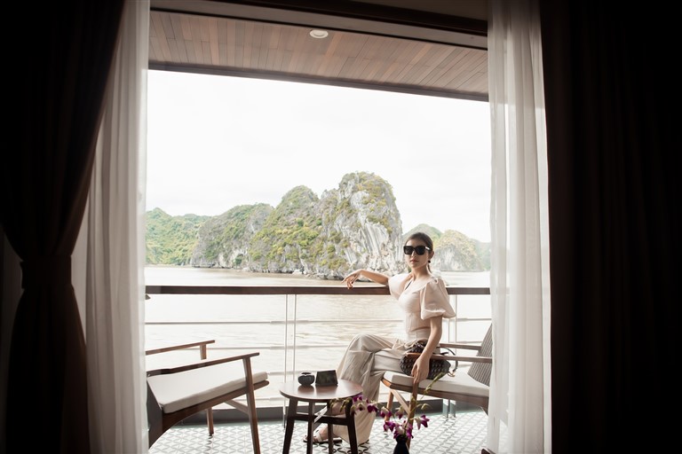 Bạn sẽ tìm được không gian nghỉ ngơi, thư giãn yên tĩnh, bình yên tại du thuyền Heritage Bình Chuẩn.