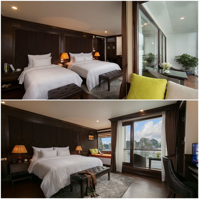 Tại Ocean Suite bạn sẽ được lựa chọn 2 loại giường khác nhau là giường đơn và giường đôi.