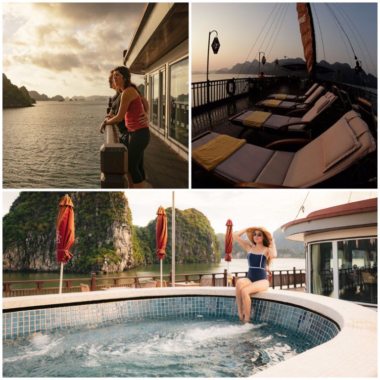 Với các dịch vụ và tiện ích nổi bật, du thuyền Ginger được ví như một khách sạn 5 sao trên vịnh