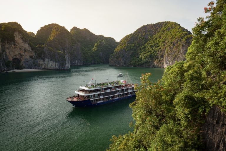Hoạt động chiêm ngưỡng cảnh vịnh Lan Hạ trên du thuyền sẽ khiến du khách thích thú và mang lại cho mọi người nhiều trải nghiệm đáng nhớ 