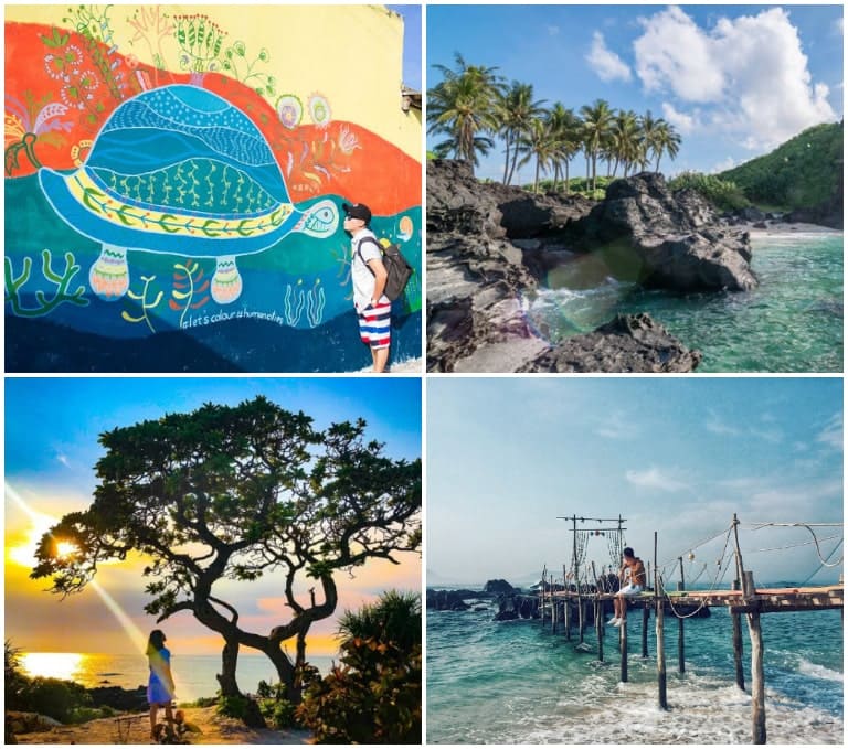 Đảo Bé sở hữu nhiều "background" ấn tượng cho du khách tour du lịch Lý Sơn chụp ảnh. 