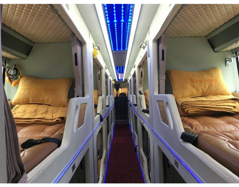 Hành khách sẽ nghỉ ngơi trong phòng nghỉ VIP rộng rãi, thoải mái và riêng tư khi đi xe khách Hà Nội Quảng Xương.