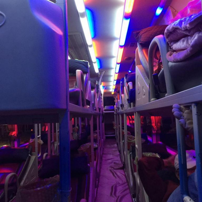 Hành khách sẽ có được những giây phút ngủ nghỉ, thư giãn thoải mái trên xe khách Thanh Hoá Bình Phước - Anh Kết