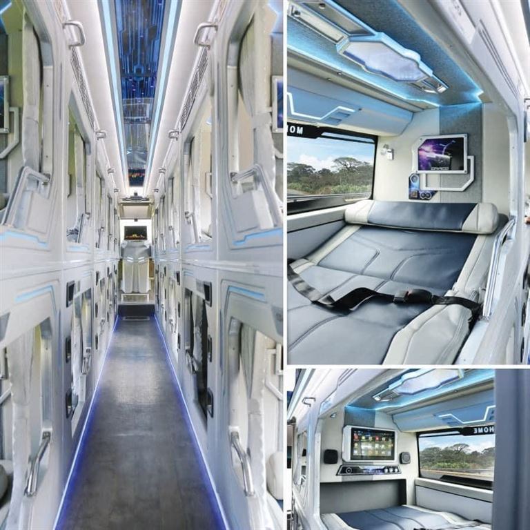 Dòng xe limousine cung điện di động gồm 32 giường phòng hứa hẹn sẽ đem đến cho các bạn những chuyến đi hoàn hảo nhất. 