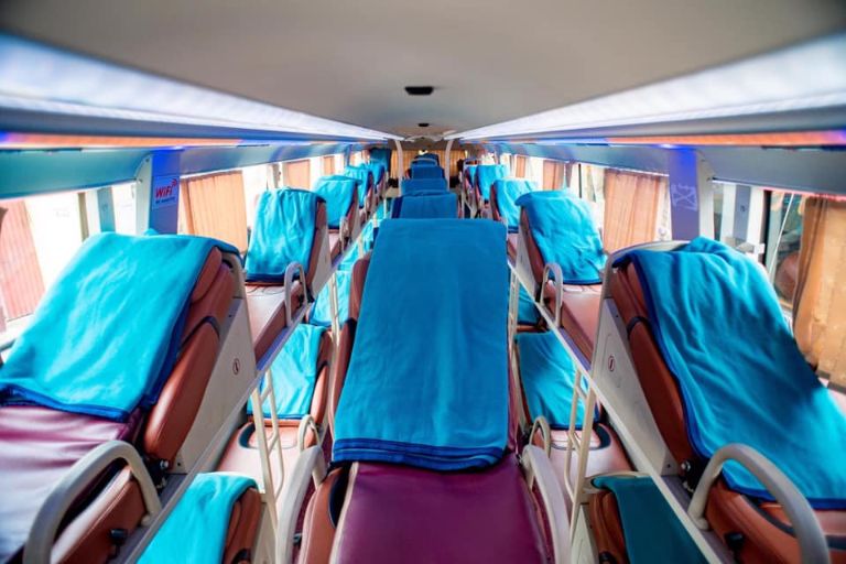 Thiết kế giường tầng khoa học tạo nên không gian nghỉ ngơi rộng rãi và thoải mái cho mỗi hành khách