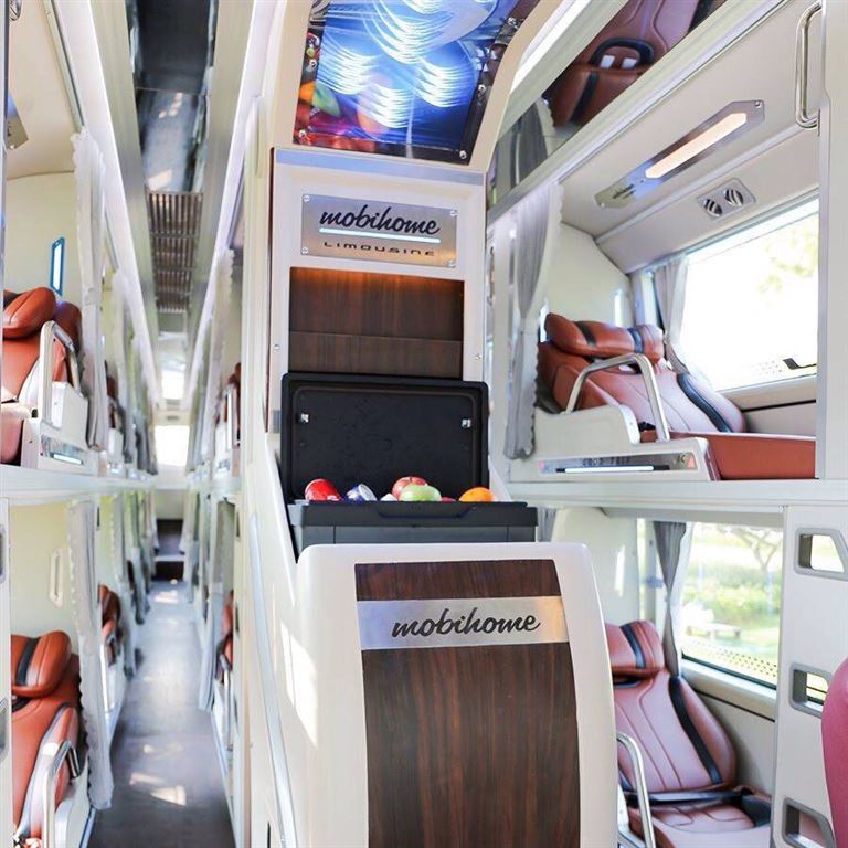 Nhà xe Kim Lý cung cấp chỗ nghỉ ngơi riêng tư, thoải mái cho khách hàng cùng các nội thất hiện đại, tiện nghi. 