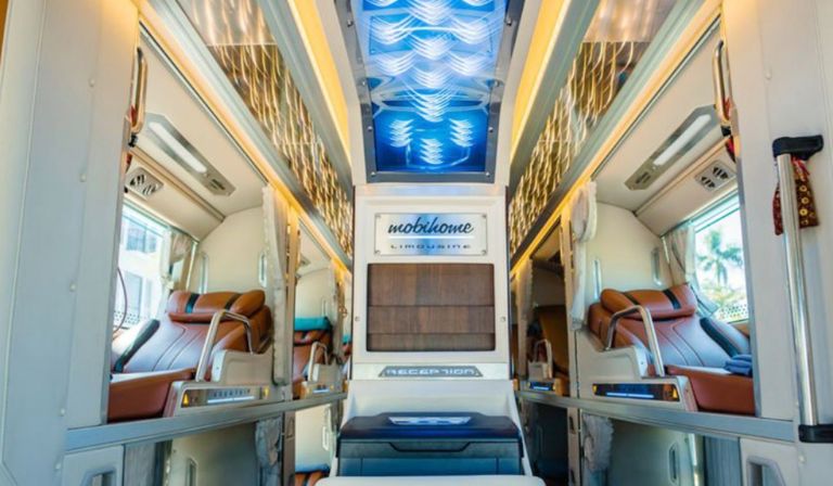 Hệ thống giường nằm tại cơ sở xe limousine Ninh Bình Thanh Hóa - Kim Chi 265 sử dụng đệm mút khá êm nhưng lại không hề bị nóng