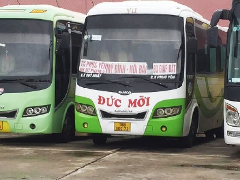 Nhà xe Đức Mỡi phục vụ 5 chuyến đi Nam Định từ Hà Nội mỗi ngày.