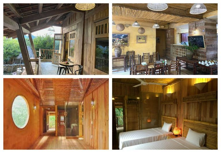 Toàn cảnh không gian rộng lớn và cao cấp tại Dao Lodge homestay thích hợp để du khách check-in sống ảo 