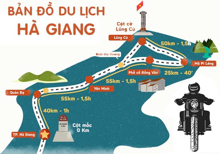 Bản đồ du lịch Hà Giang đầy đủ và chi tiết nhất năm 2023 