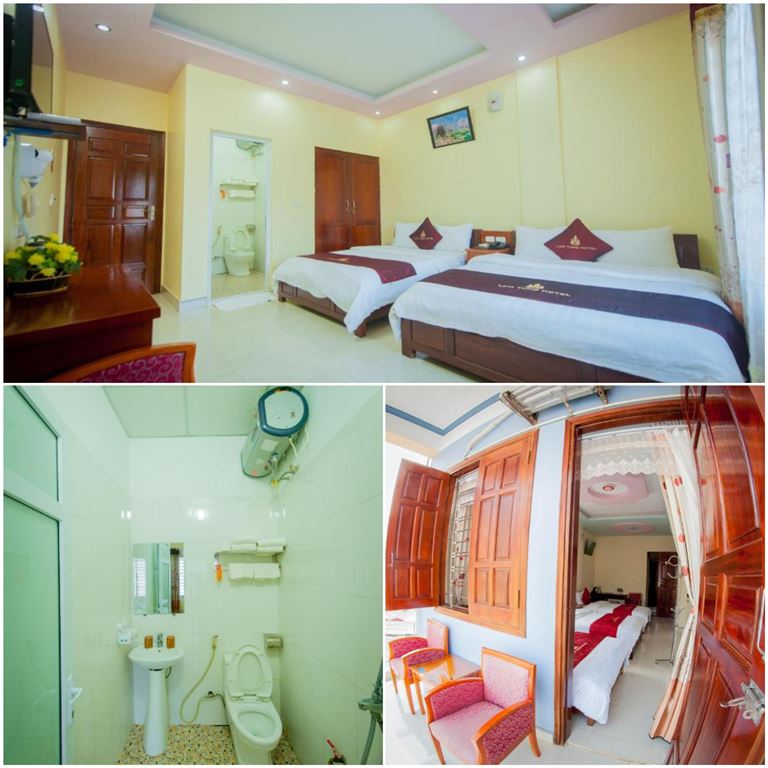 Khách sạn Lâm Tùng có các phòng nghỉ thiết kế hiện đại với đầy đủ trang thiết bị hiện đại, tiện nghi. 