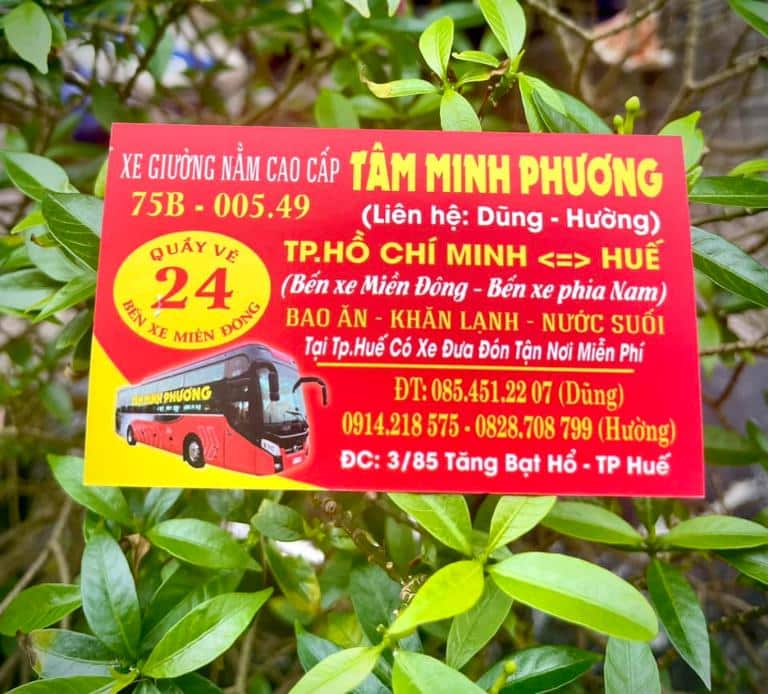 Khách có chỉ mất vài phút có thể đặt vé xe của đơn vị Tâm Minh Phương nhờ gọi điện qua tổng đài.