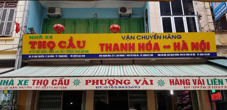 Khách hàng gửi hàng hoá cồng kềnh theo xe tải cần mang hàng trực tiếp đến văn phòng hoặc kho cuủa nhà xe Thọ Cầu.