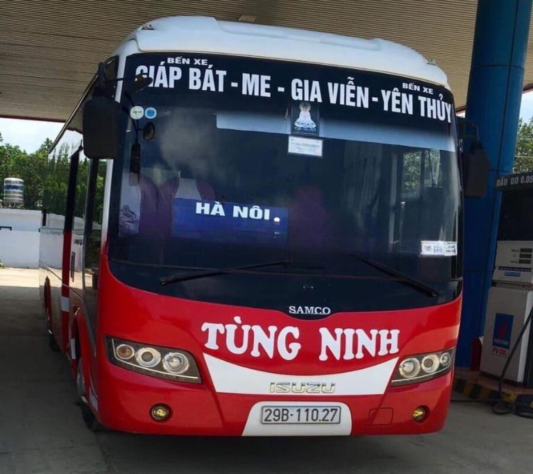 Hiện tại, xe khách Hà Nội Lương Sơn Tùng Ninh đang chạy 2 chuyến/ngày gồm 1 chuyến đi và 1 chuyến về.