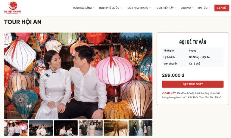 Muốn trải nghiệm trọn vẹn Hội An du khách tin chọn Đại Việt Tourist