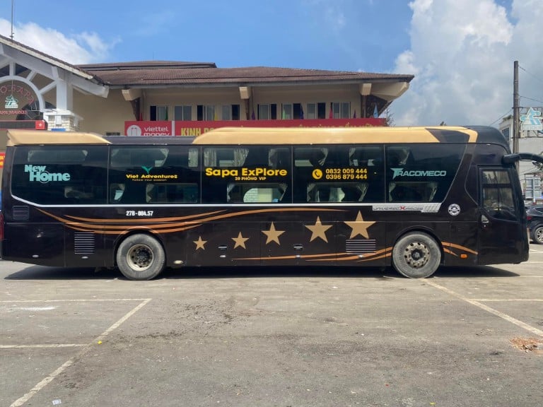 Nhà xe Sapa explore được nhiều khách đánh giá cao về tiện nghi và thái độ lái xe.