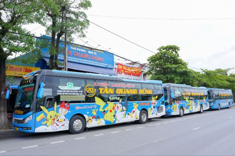 Xe Tân Quang Dũng thường có các điểm dừng nghỉ ngắn giúp hành khách thư giãn trong suốt chuyến đi.