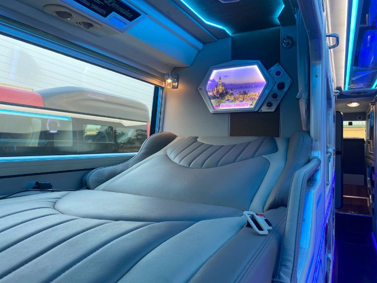 Nhà xe chú trọng không gian nội thất sạch sẽ, tạo cảm giác dễ chịu cho hành khách.