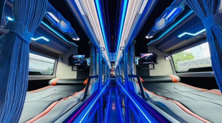 Nội thất xe luôn được nhà xe Tân Quang Dũng chú trọng đầu tư, mang đến sự thoải mái cho hành khách.