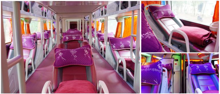 Nội thất xe được đầu tư hiện đại, sạch sẽ và mang lại cảm giác thoải mái cho hành khách.