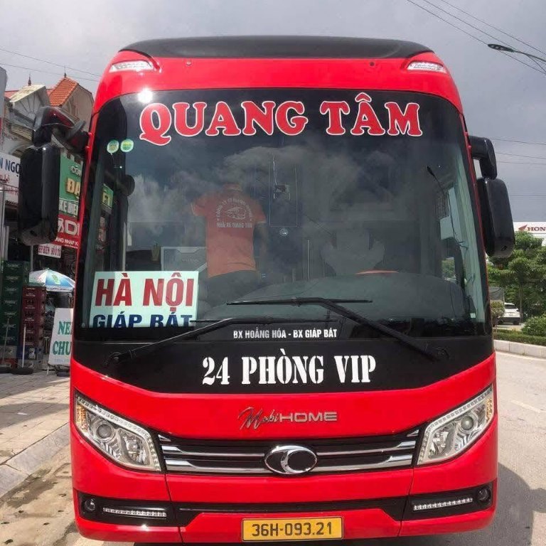 Xe ghế ngồi 45 chỗ Quang Tâm chuyên tuyến Thanh Hóa Hà Nội qua Hải Tiến