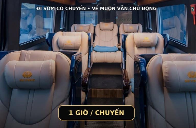 Ghế da xe limousine 10 chỗ Quỳnh Thanh