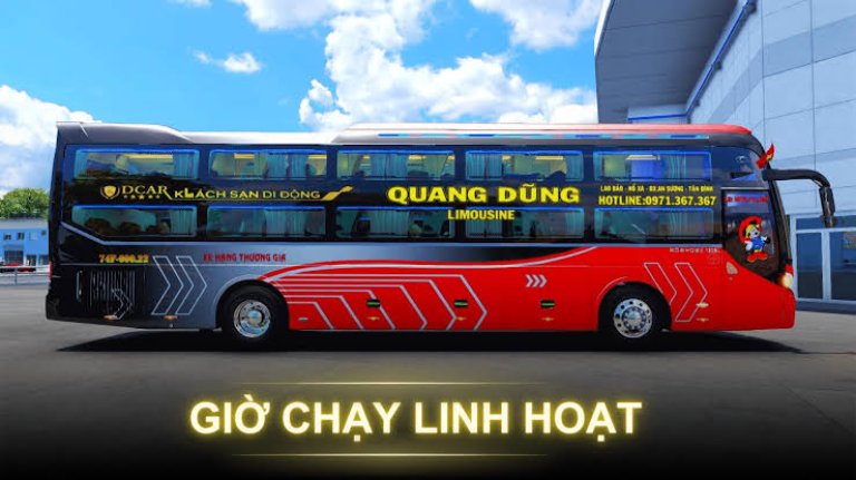 Quang Dũng: phòng WC 800.000đ, 2 chuyến/ngày, hạng VIP cao cấp